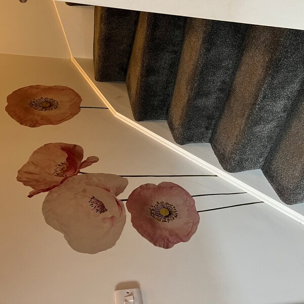 Pink and White World Map Bedroom Mural, Educational Wallpaper, Travel