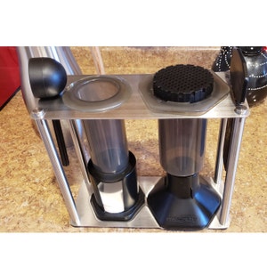 blue horse caddy for aeropress coffee maker
