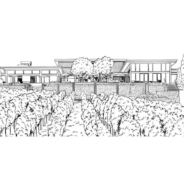 Custom Wedding Venue Illustration – Personalized Digital Download Art ...