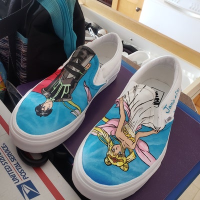 Sailor Moon Hand Painted Vans Queen Serenity Cosplay Anime - Etsy