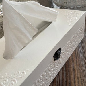 Boîte à mouchoirs design rectangulaire blanche essye wipy - Kdesign