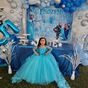 Elsa Costume Elsa Birthday Dress Party Gown Ice Blue Tutu - Etsy Elsa Costume Elsa Birthday Dress Party Gown Ice Blue Tutu - Etsy