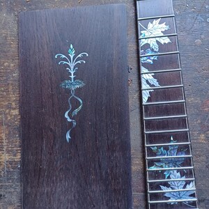 マンドリン 13 7/8インチ ローズウッド指板、MOP＆アバロンインレイ