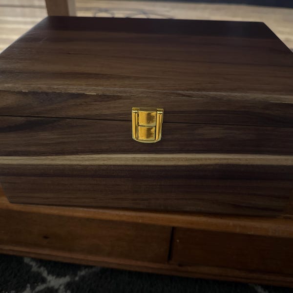 Large Wooden Memory Box for Decorative Storage & Keepsakes - Etsy