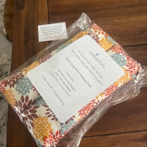 EXTRA LONG 30" Heated neck wrap + Gift set for mom + Relaxation gift + Birthday gift + Mother's Day gift + Great for migraines and arthritis