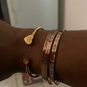 Personalized Gift Custom Coordinates Bracelet Engraved Personalized Bracelet for Women Personalized Jewelry Gold Friendship Bracelet - DFBR photo