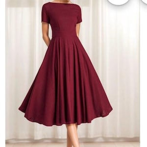 burgundy midi dress reviews UNDRESS TORI STRUCTURED MIDI DRESS IN BURGUNDY main image 1