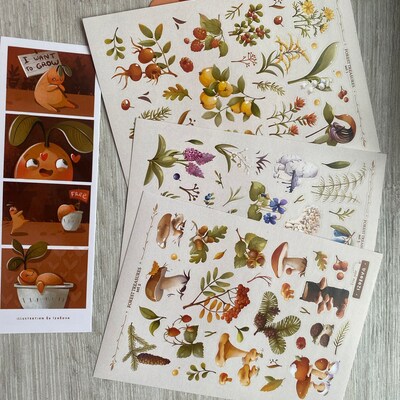 Sticker Sheet Chef Cook Stickers Food Cooking Gift Sister Aesthetic ...