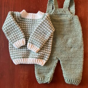 Crochet Pattern Baby Overalls Newborn to 24 Months - Etsy