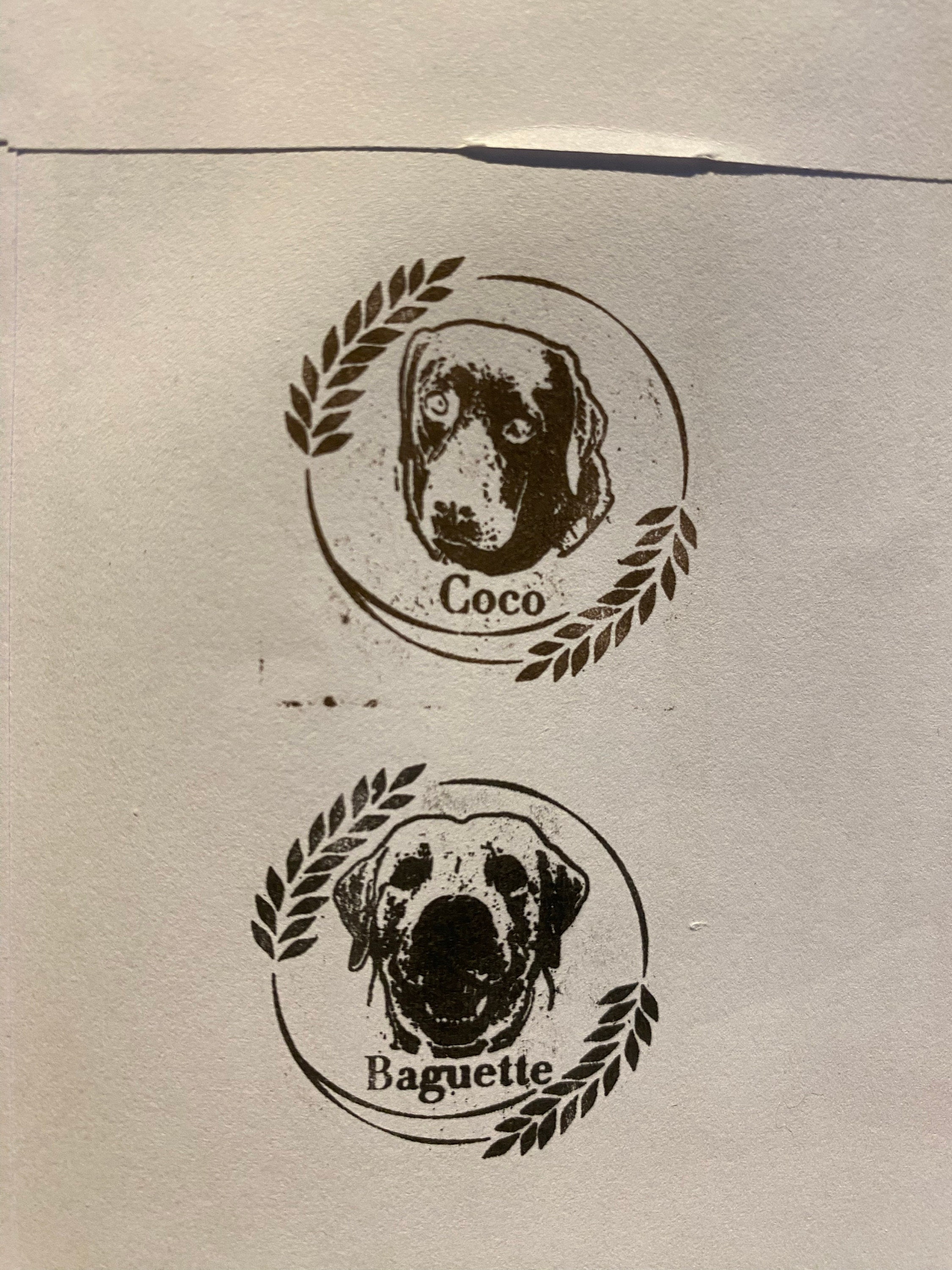Custom Pet Portrait Stamp - Personalize Your Pet's Ink Mark with a Unique Design!