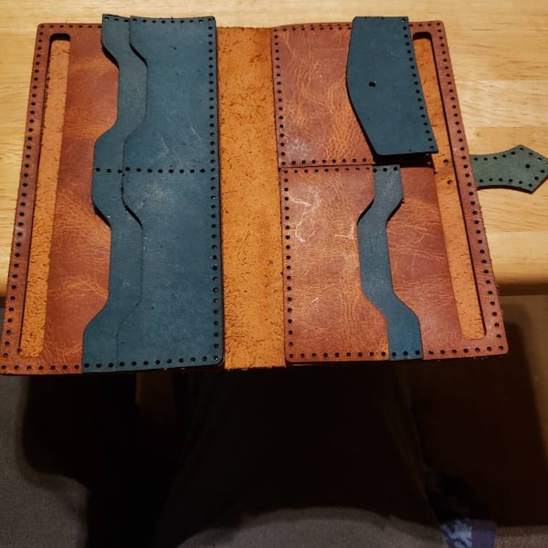 Leather Female Wallet Pattern: PDF & DXF Template - Etsy