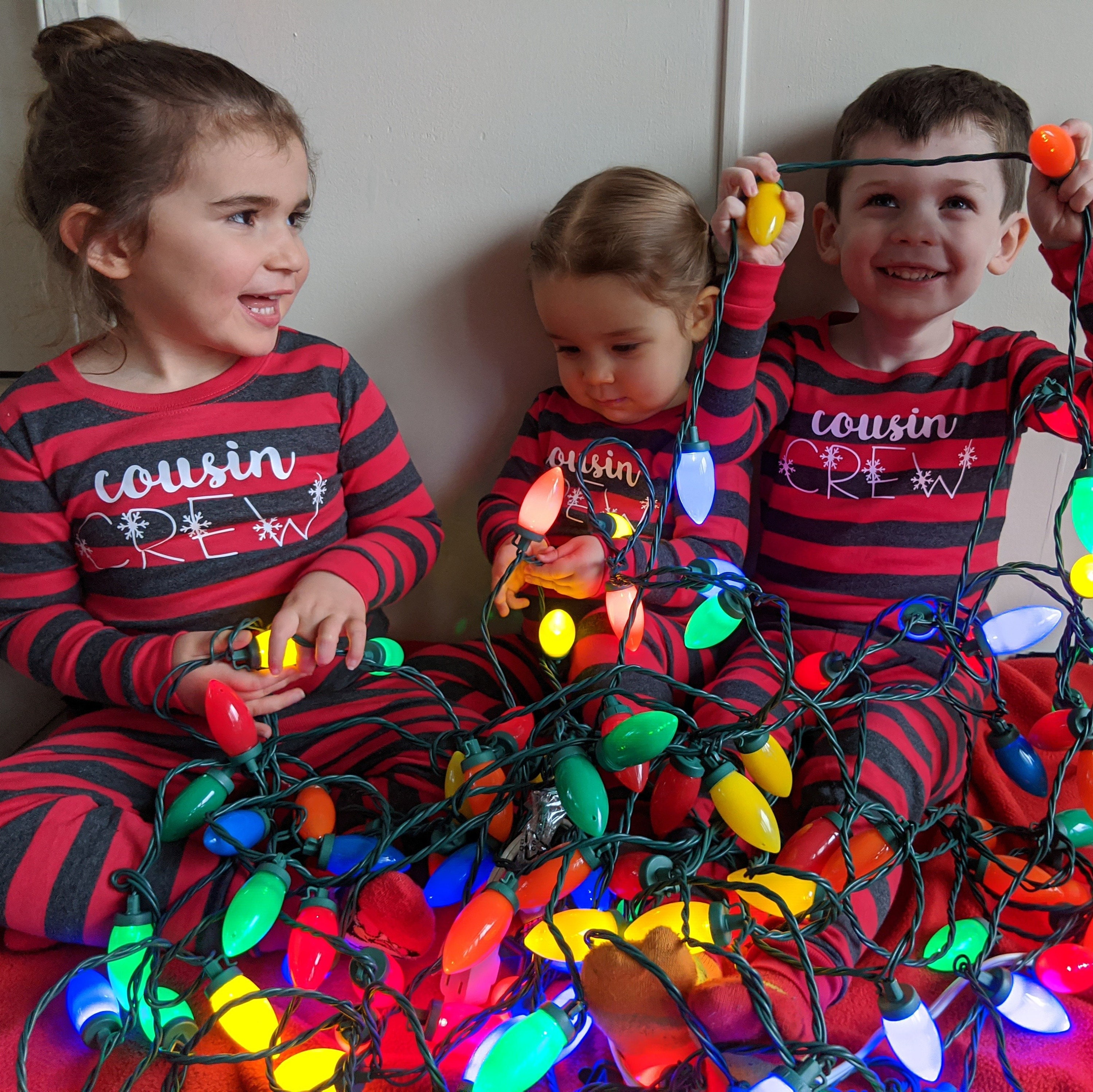 Cousin Crew Christmas Pajamas, Snowflake Cousin Matching Pajamas Family Boy Toddler Girl Trendy Baby Xmas Cousins Family Reunion Cousin Gift