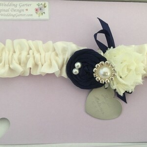 deluxe loving hearts wedding garter set of 2
