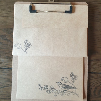 Writing Set, Stationery Set, Rustic Writing Set, Stationary Set, Kraft ...