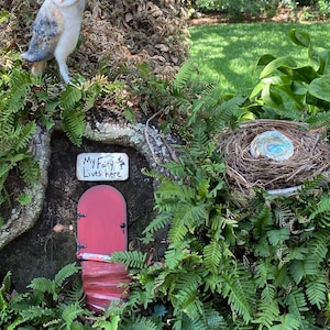 Fairy Garden, Gift Set, Fairy Door, Red Door, Garden Decor, Gifts for ...