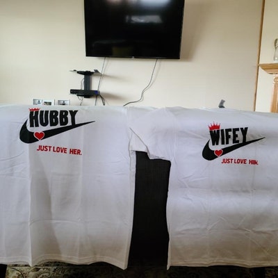 hubby and wifey nike shirts