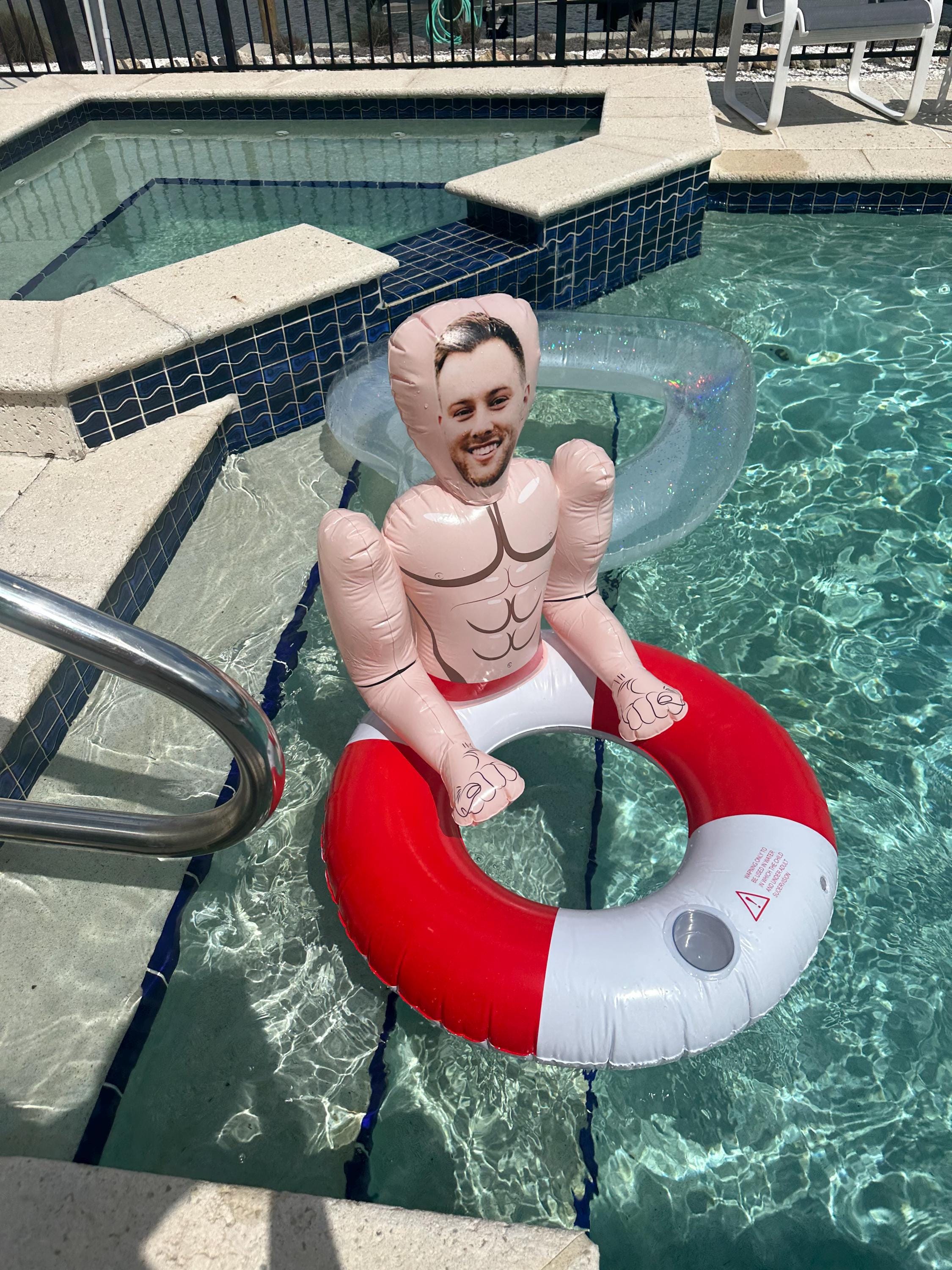 Bachelorette Blow Up Doll Party Favor, Bride Float, Blow Up Doll, Bachelorette Trip Decor, Bride Float, Blow Up Husband, Groom Face Float