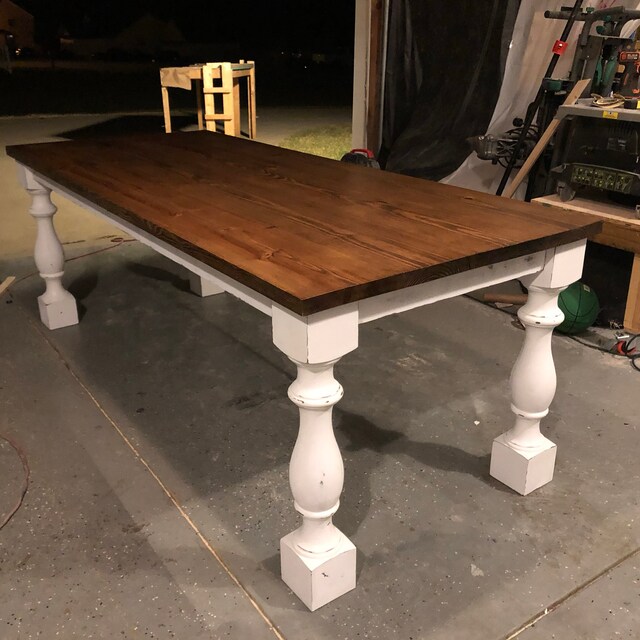 Unfinished monastery dining table legs console table legs deals