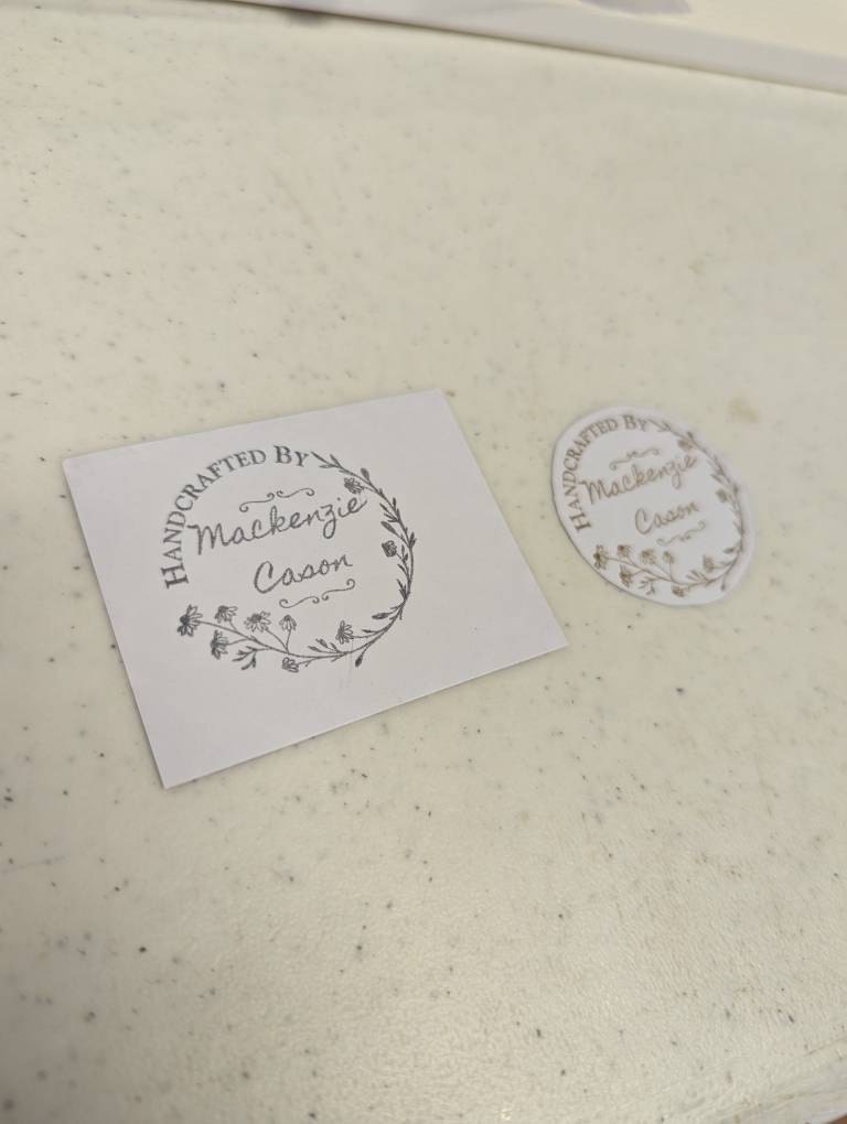 Custom Made with Love Stamp, Etsy Shop Stamp, Personalized Stamp, Business Card Stamp, Handmade Stamps, Calligraphy Packaging, Maker Stamp