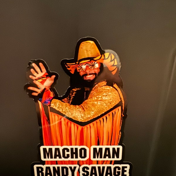 Randy Name Sticker Macho Man Randy Savage Sticker - Etsy