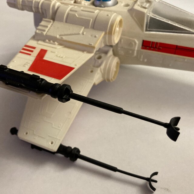 Vintage Star Wars Kenner X Wing Canopy & Laser Cannons Set