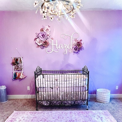 Baby Sophia Nursery Name Cutout Custom Wood Wall Name Sign Wall Hanging ...