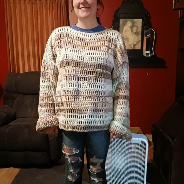 Crochet Pattern- IRIS Crochet Sweater Pattern Pdf-women