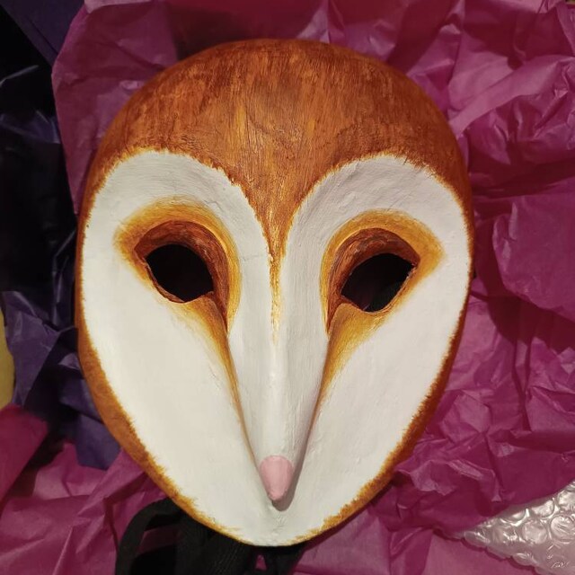 Barn Owl Mask - Etsy 日本