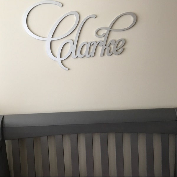 Modern Script Baby Name Sign - Etsy