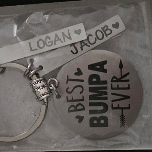 Papa Gift Keychain Key Chain • BEST PAPA EVER • #1 Papa • Father's Day ...