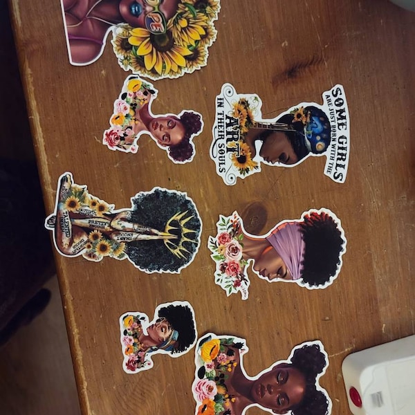 Fall Stickers Girl Stickers Decal Sticker Sheet African American ...