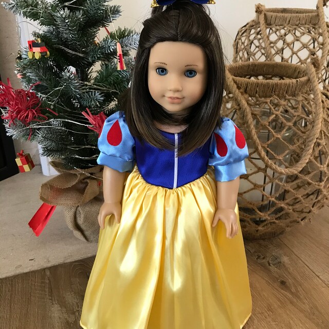 strapless open back dress Handmade Princess Snow White Dress outfit for American Girl Doll – American  Girl Doll Clothes by Rocio