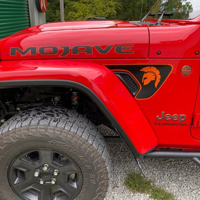 Solid Fender Vent Decals Compatible With Fit Jeep Wrangler Gladiator Rubicon Jl Jt 2018 2024 Matte Black 4x Blue