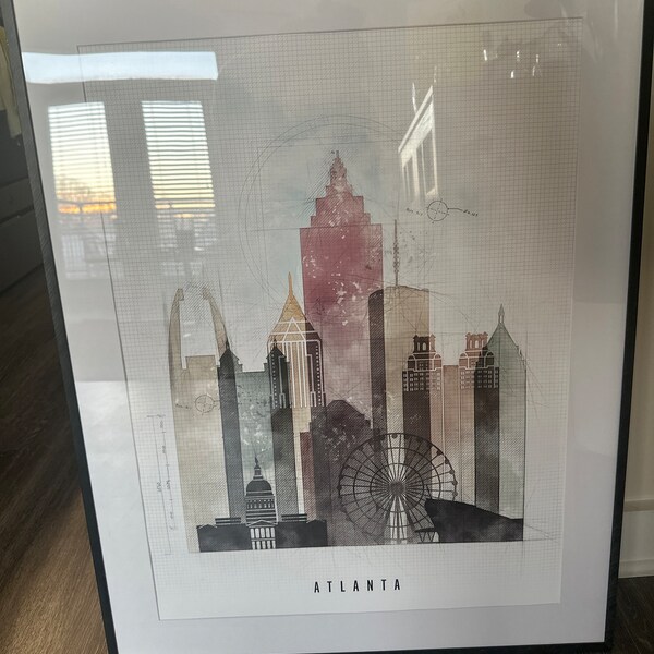 Detroit Kunst Druck, Detroit Poster Skyline, Reise Dekor