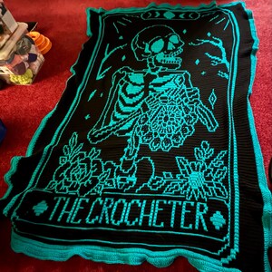 The Crocheter Tarot Card Overlay Mosaic Crochet - PATTERN ONLY - Etsy