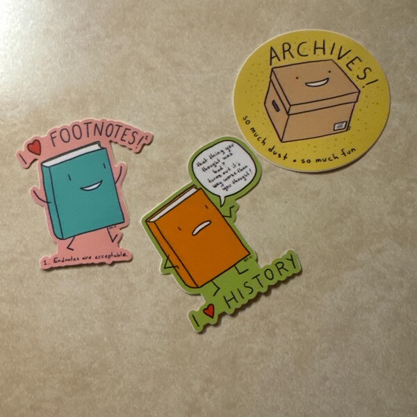 RESEARCH PACK: Three Stickers - Archives!, I Love History, and I Love ...