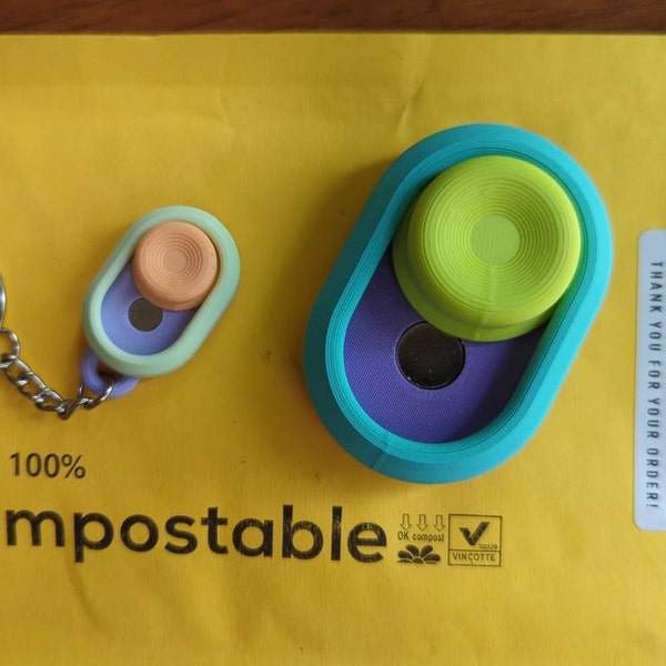 JUMBO 3D Printed Customizable Magnetic Haptic Slider Fidget Toy - Desk ...