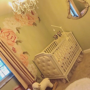 Peachy Peony & Rose Individual Wall Decals - Etsy