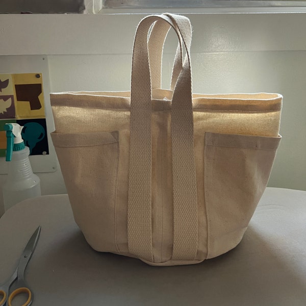 Caddy Tote | Bucket Bag | Canvas Bag | Sewing Pattern | Shopping Bag ...