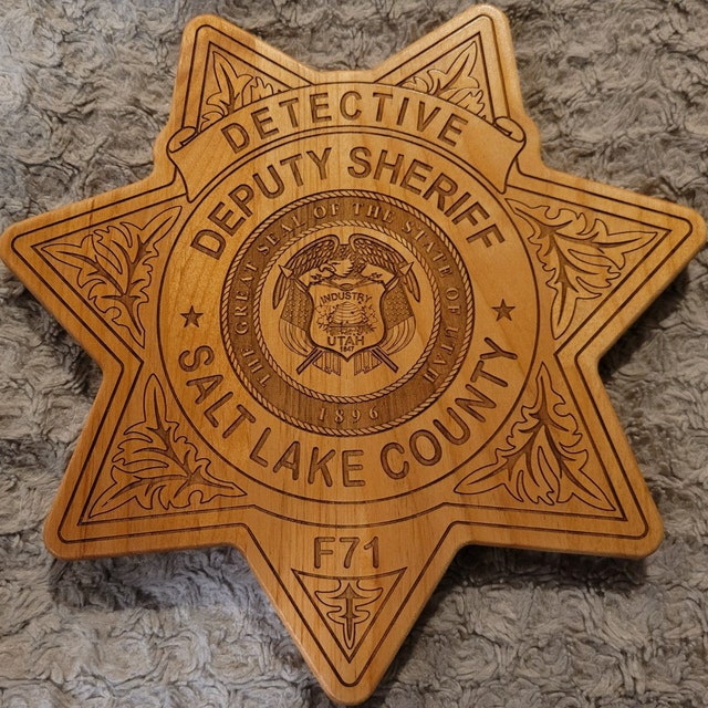 Salt Lake Co Sheriff Badge or Patch Plaque - Etsy