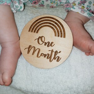 Wood Baby Milestone Cards Discs Baby Photo Props Wooden - Etsy