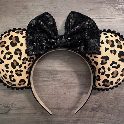Leopard Print Mickey Mouse Minnie Mouse Ears - Etsy
