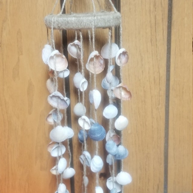 Decorazione Da Parete In Legno Rustico Stile Mediterraneo – 40 Cm Con Conchiglie E Stelle Marine - 5