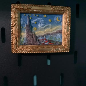 World famous paining kitchen refrigerator magnets painting 3D