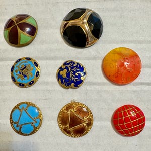 Vintage PARIS Back Early 1900's Enamel Button. - Etsy