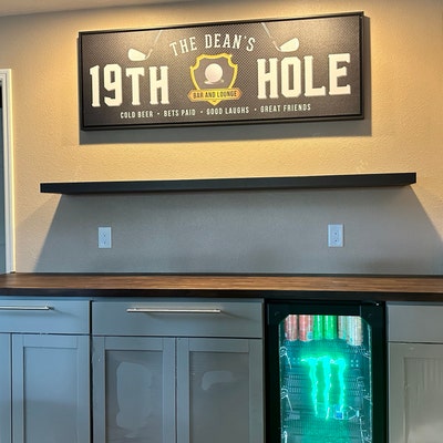 Home Bar Sign for Home Bar Personalized Bar &amp; Lounge Sign - Etsy