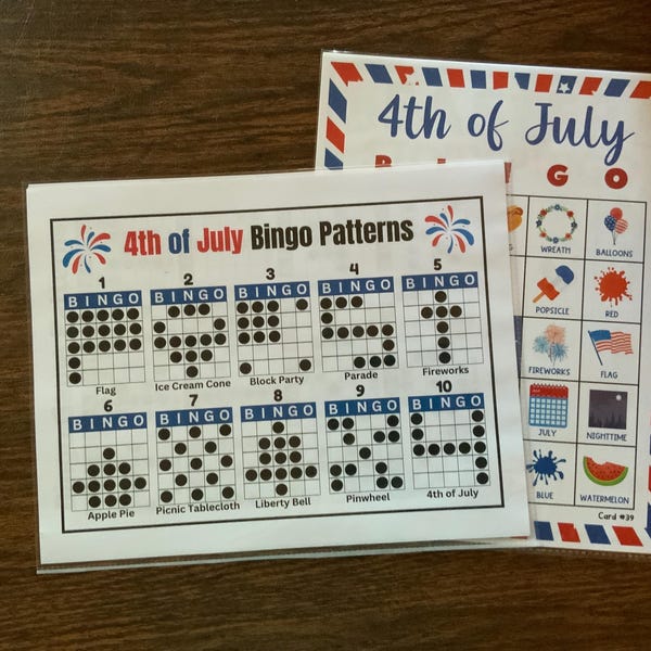 250 Bingo Game Patterns: Letters, Numbers, Shapes, 25 per Page (digital ...
