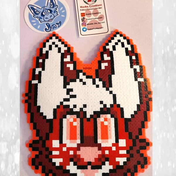 Custom Fursona Perler Badges! - Etsy