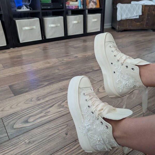 bride converse high tops