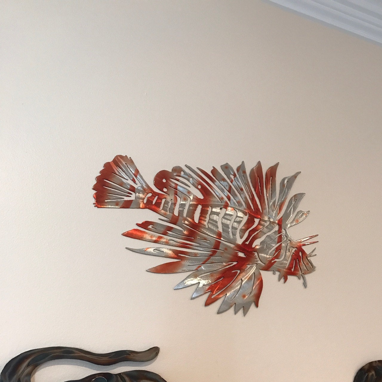 Aluminum Lionfish Wall Art